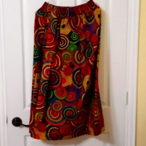 Skirt 33.76 long elastic waist.